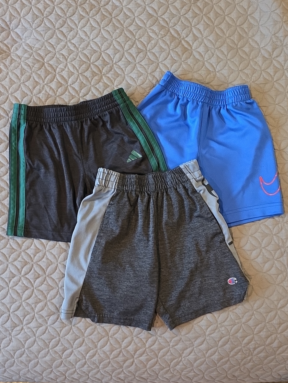 Toddler Little Kids Athletic Shorts Bundle, Nike, Champion, Adidas, 4T